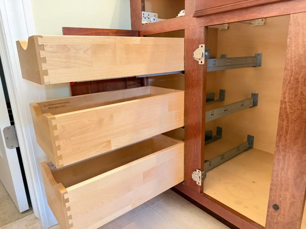 Soft-Close Drawer Installation in Ann Arbor — custom drawer fabrication