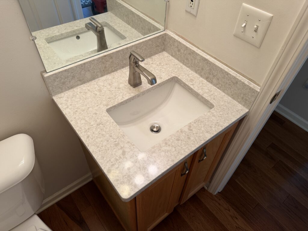 Bathroom Vanity Top & Pantry Pull-Out Installation Ann Arbor — bathroom vanity top installation